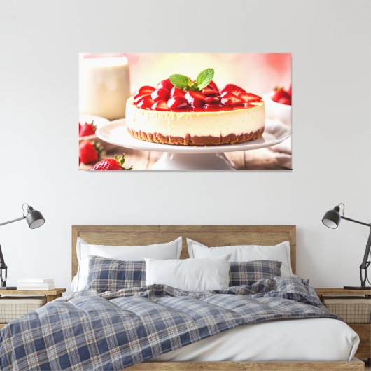 Toile Chesecake aux fraises (Insitu(Chambre))