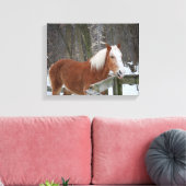 Toile Cheval à baguette dans la neige (Insitu(Salon))