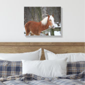 Toile Cheval à baguette dans la neige (Insitu(Chambre))