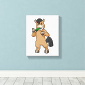 Toile Cheval à Mating Vegan (Insitu (Plancher de Bois))