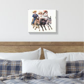 Toile Cheval antique poney enfants art (Insitu(Chambre))