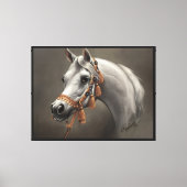 Toile Cheval arabe Beaux-Arts (Recto)