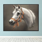 Toile Cheval arabe Beaux-Arts (Insitu (Plancher de Bois))
