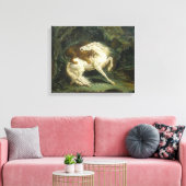 Toile Cheval attaqué par un lion (par Théodore Géricault (Insitu(Salon))