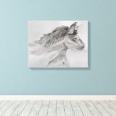 Toile Cheval aux yeux bleus (Insitu (Plancher de Bois))