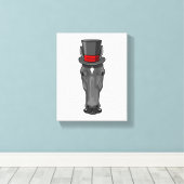 Toile Cheval avec Cylindre (Insitu (Plancher de Bois))