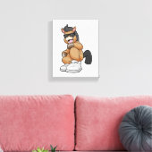 Toile Cheval avec de grandes chaussures (Insitu(Salon))