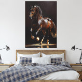 Toile Cheval Belge Warmblood - Peinture à l'huile (Insitu(Chambre))
