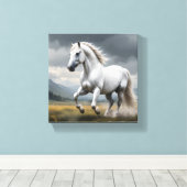 Toile Cheval blanc (Insitu (Plancher de Bois))
