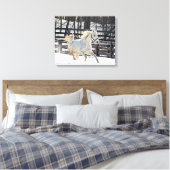 Toile Cheval blanc galopant (Insitu(Chambre))