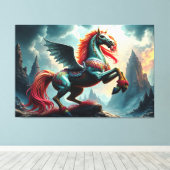 TOILE CHEVAL BLEU (Insitu (Plancher de Bois))