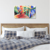 Toile Cheval bleu avec arc-en-ciel de Franz Marc (Insitu(Chambre))