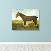 Toile Cheval Brown dans un paysage de collines, vers 178 (Insitu (Plancher de Bois))