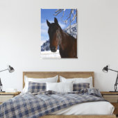Toile Cheval Brown en hiver (Insitu(Chambre))