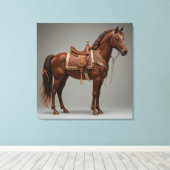 Toile Cheval brun élégant (Insitu (Plancher de Bois))