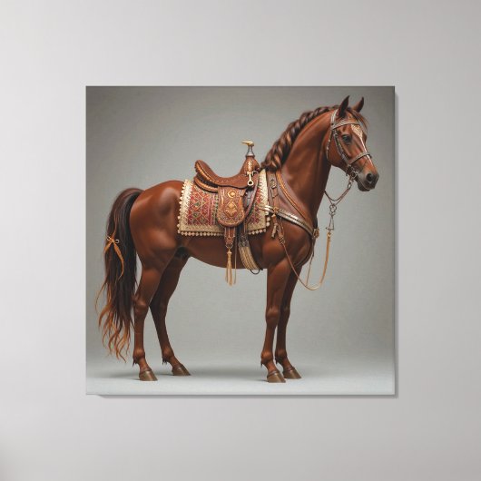 Toile Cheval brun élégant (Recto)
