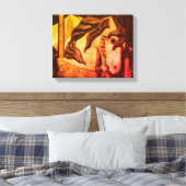 Toile Cheval Carrousel Silencieux À Vapeur En Sepia Vint (Insitu(Chambre))