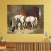 Toile Cheval chien Favoris peinture art Landseer Proprié (Insitu(Salon))
