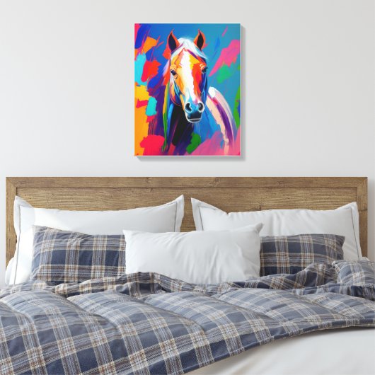 Toile cheval coloré (Insitu(Chambre))
