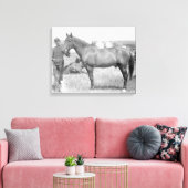 Toile Cheval "Comanche" le seul Survivant du Custer (Insitu(Salon))