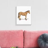Toile Cheval comme patineur sur skateboard (Insitu(Salon))