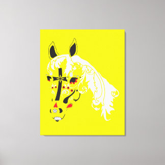 Toile cheval crâne à sucre