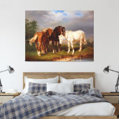 Toile Cheval de Caramel Brown blanc (Insitu(Chambre))