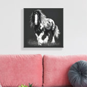 Toile Cheval de Cob Tzigane monochrome (Insitu(Salon))