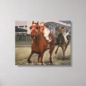 Toile Cheval de course Pur-Sang classique gagne (Recto)