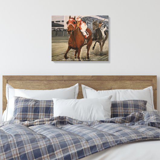 Toile Cheval de course Pur-Sang classique gagne (Insitu(Chambre))