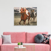 Toile Cheval de course Pur-Sang classique gagne (Insitu(Salon))