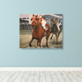 Toile Cheval de course Pur-Sang classique gagne (Insitu (Plancher de Bois))