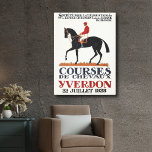 Toile Cheval de course vintage Derby Jockey Equestrio<br><div class="desc">Cheval de course vintage Derby Jockey Equestrio Canvas Imprimer</div>