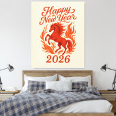 Toile Cheval de feu chinois 2026 (Insitu(Chambre))