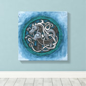 Toile Cheval de mer celtique (Insitu (Plancher de Bois))