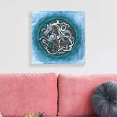 Toile Cheval de mer celtique (Insitu(Salon))