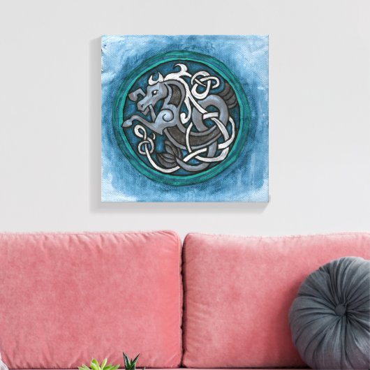 Toile Cheval de mer celtique (Insitu(Salon))