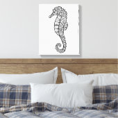 Toile Cheval de mer inspiré 6 (Insitu(Chambre))