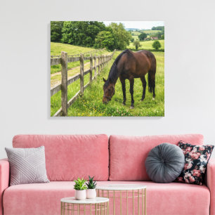 Toile Cheval de Prairie de Campagne