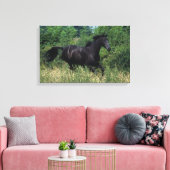 Toile Cheval de race Thoroughbred coule dans l'herbe (Insitu(Salon))