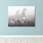 Toile Cheval du matin du Foggy (Insitu (Plancher de Bois))
