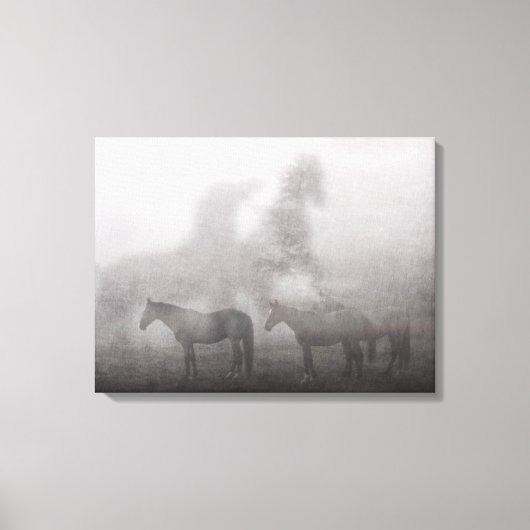 Toile Cheval du matin du Foggy (Recto)