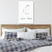 Toile Cheval en couleur noire (Insitu(Chambre))