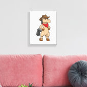 Toile Cheval en cow-boy (Insitu(Salon))