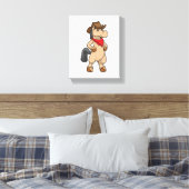 Toile Cheval en cow-boy (Insitu(Chambre))