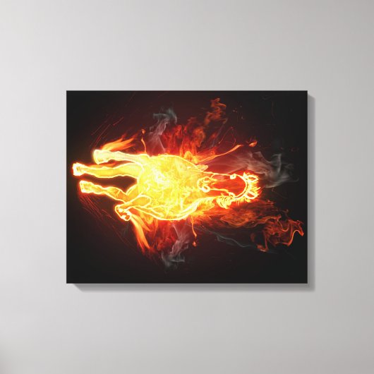 Toile Cheval en feu (Recto)
