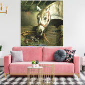 Toile Cheval et chatons, 1890 (Insitu(Salon))