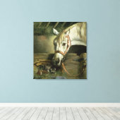 Toile Cheval et chatons, 1890 (Insitu (Plancher de Bois))