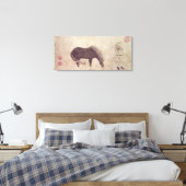 Toile Cheval et groom en hiver (Insitu(Chambre))