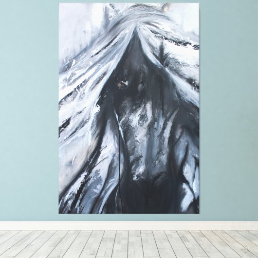 Toile Cheval foncé (Insitu (Plancher de Bois))